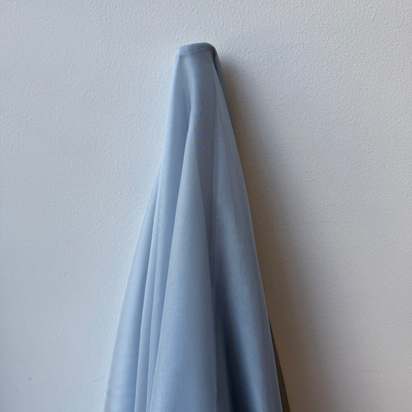 Satin Chiffon - Blue Bell