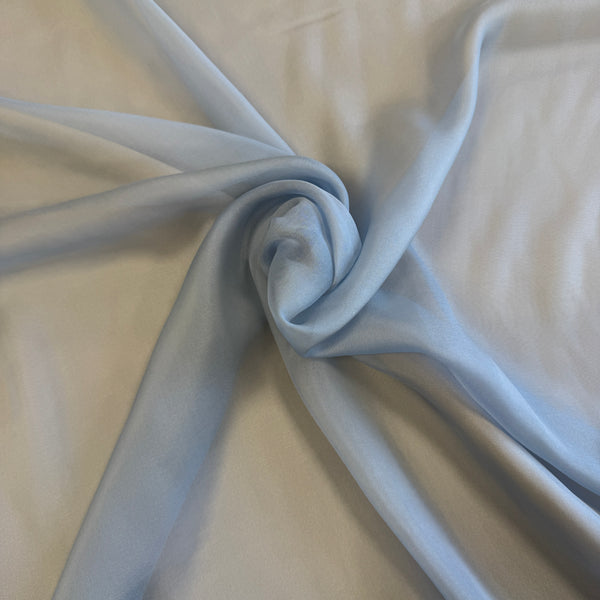 Satin Chiffon - Blue Bell