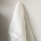 Remnant Satin Organza 12mmsSilk White