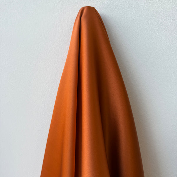 Stretch Satin – Burnt Orange