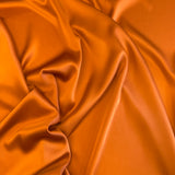 Stretch Silk Satin - Burnt Orange