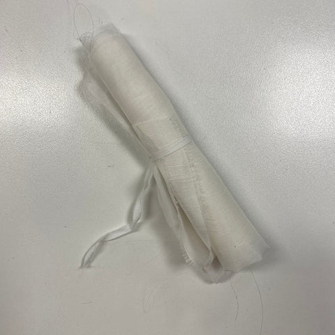 Remnant Silk Linen Silk White