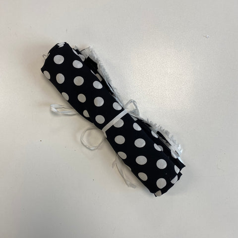 Remnant Printed Viscose Spot Black