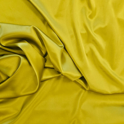 Stretch Satin Citron