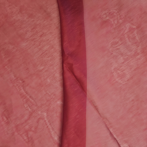 Silk Linen Blend Rust