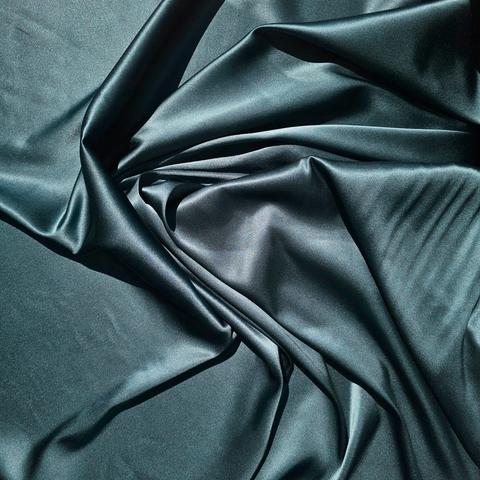 Remnant Stretch Satin Ocean