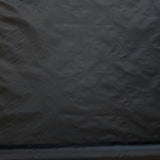 Black Taffeta — a mid-weight silk taffeta with a smooth texture and crisp handle, 100% silk