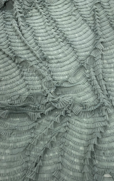 Remnant Ruffled Tulle (V17113) Sea Grass