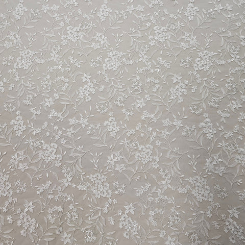 Embroidered Floral Tulle (VJ1266046) Ivory