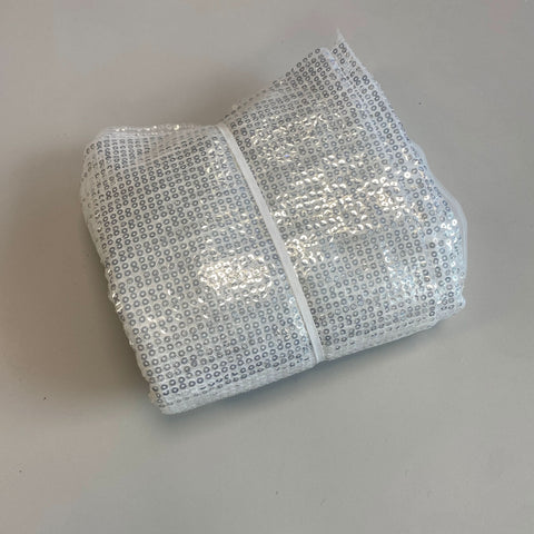 Sequined Tulle (VJ128522) Silver (Remnant)