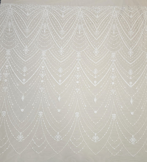 Embroidered Tulle (VJ33260) Ivory