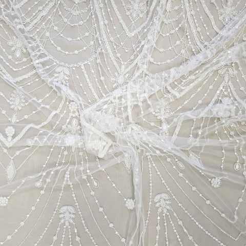 Embroidered Tulle (VJ33260) Ivory