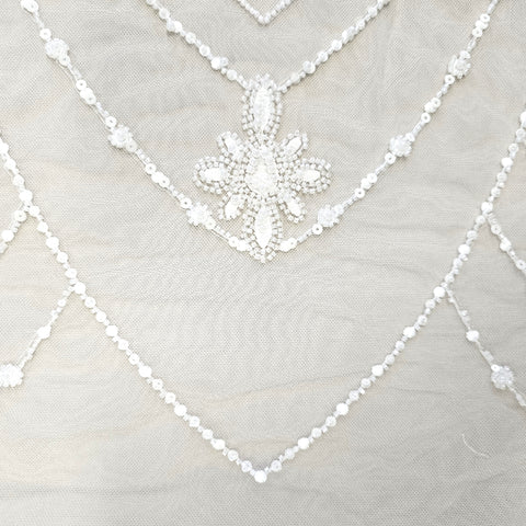 Embroidered Tulle (VJ33260) Ivory