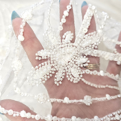Embroidered Tulle (VJ33260) Ivory
