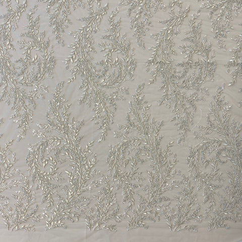 Embellished Tulle (VJ335600) Ivory/Silver