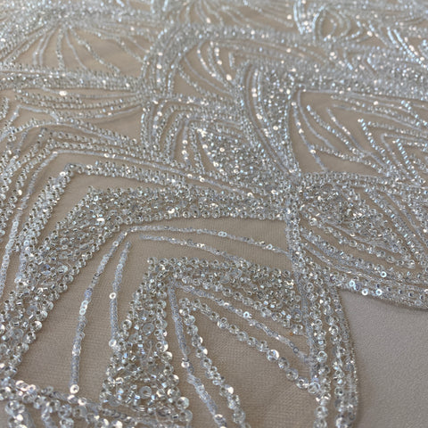 Embellished Tulle (W53193) – Champagne
