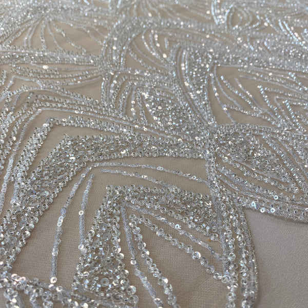 Embellished Tulle (W53193) – Champagne