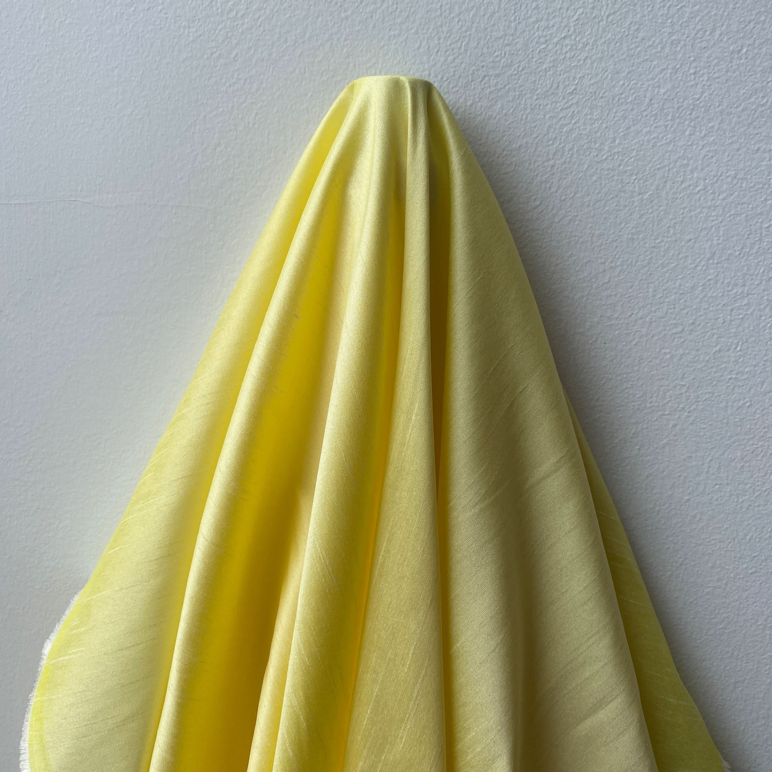 Polyester Dupion – Pastel Yellow