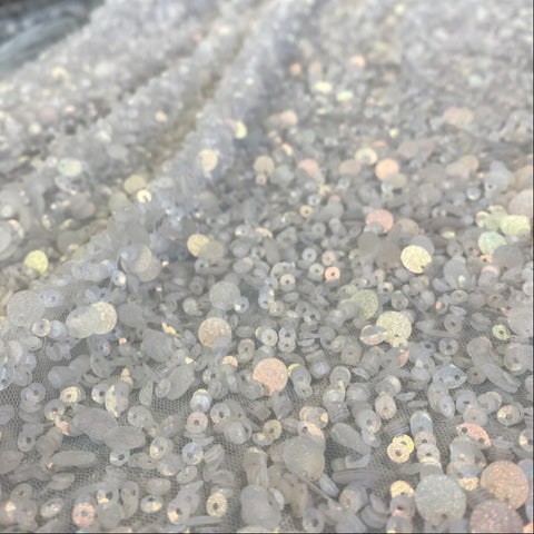 Sequin Tulle (K26259) Ivory/1