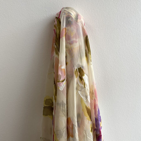 Printed Devore Ivory