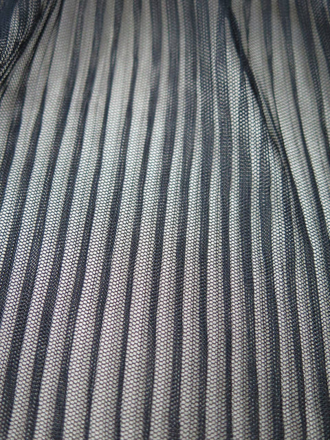 Remnant Pleated Tulle - Black