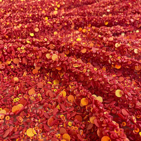 Sequin Tulle (K26259) Red/5