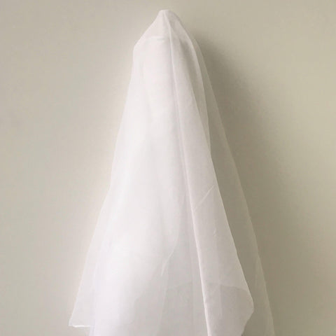 Remnant Crinkle Chiffon Ivory