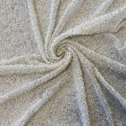Beaded Mesh (K26414) Ivory
