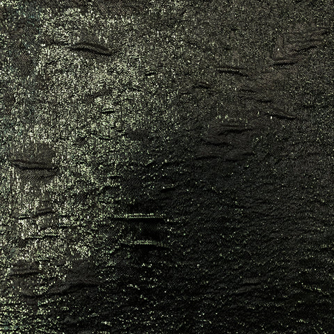 Crushed Metallic Jacquard (Y30684)  Bottle Green