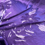 Printed Silk Devore - Purple (108cm)