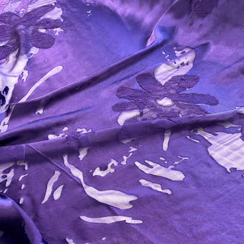 Printed Devore Purple