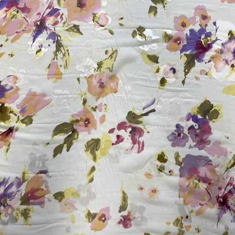 Printed Devore Ivory