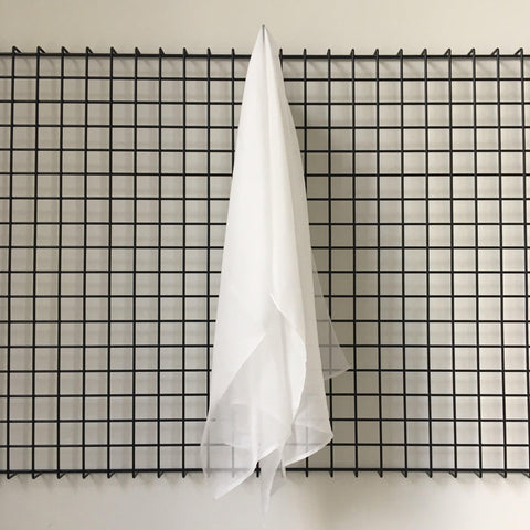 Remnant Satin Chiffon Ivory