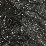 Remnant Sequined Georgette Black