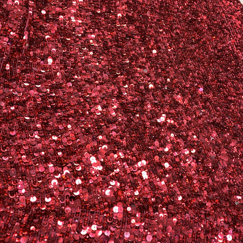 Sequin Georgette (K23901) Raspberry