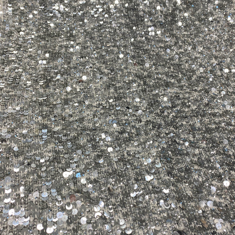Sequin Georgette (K23901) Silver