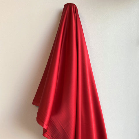 Remnant Polyester Lining Ruby