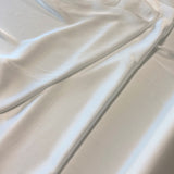 White Polyester Lining — lightweight with a satin finish and matte reverse, 100% polyester