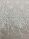 Remnant Embroidered Floral Tulle (LV12001) Ivory