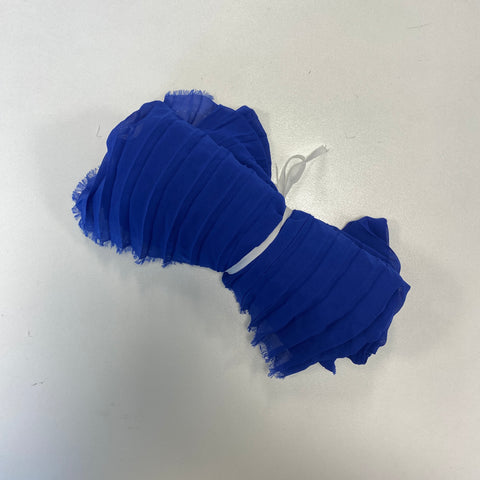 Remnant Pleated Crepe Blue