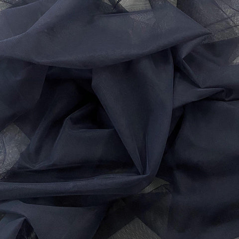 Remnant Polyester Tulle Navy