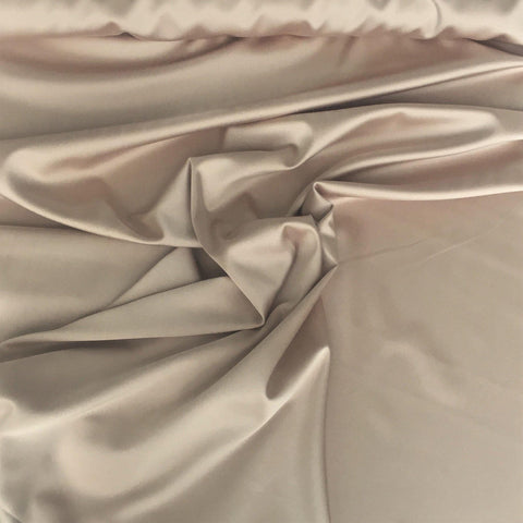 Remnant Stretch Polyester Satin Nude