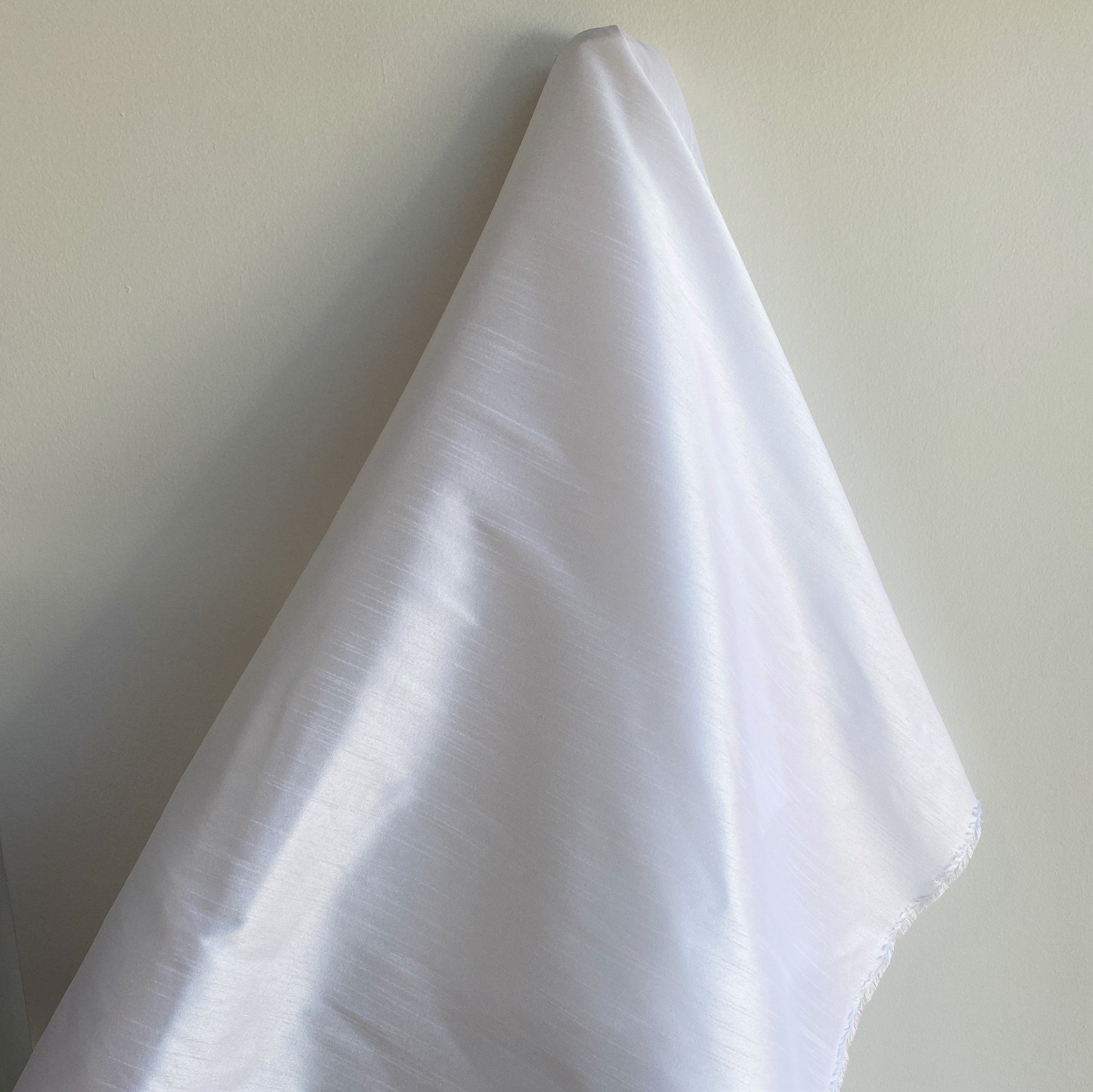 Polyester Dupion White