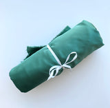 Remnant Stretch Polyester Satin Emerald