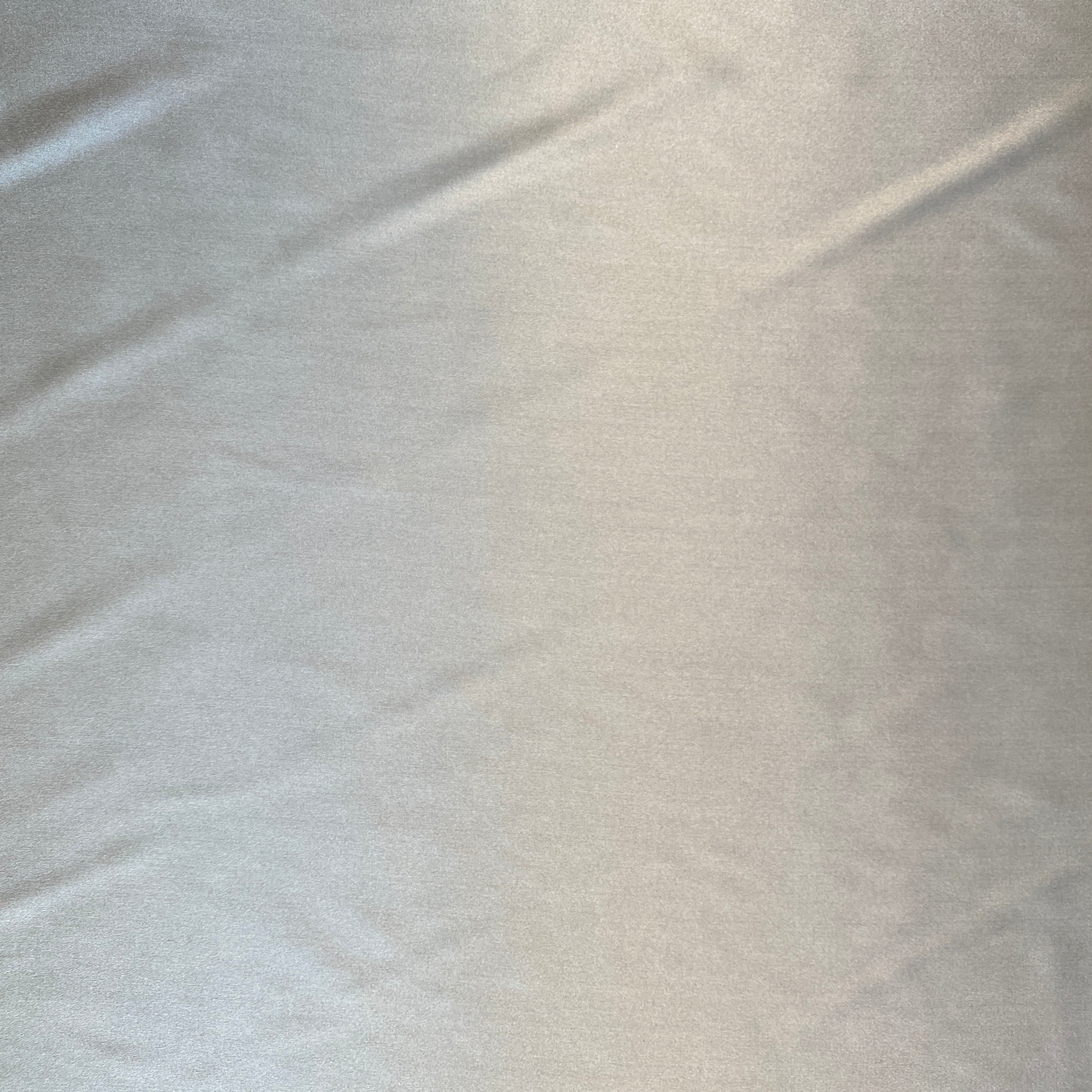Taupe Sandwash Satin — lightweight and soft with a smooth luster satin finish, 100% mulberry silk, 140cm wide