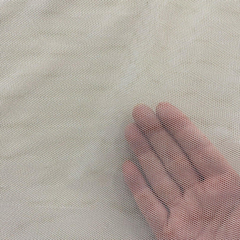 Remnant Soft Tulle Silk White