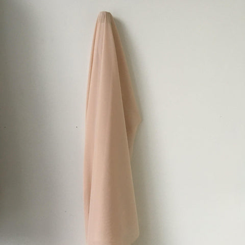 Remnant Georgette Stretch  Nude