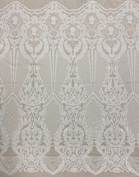 Sequined Tulle (VJ21230) Ivory