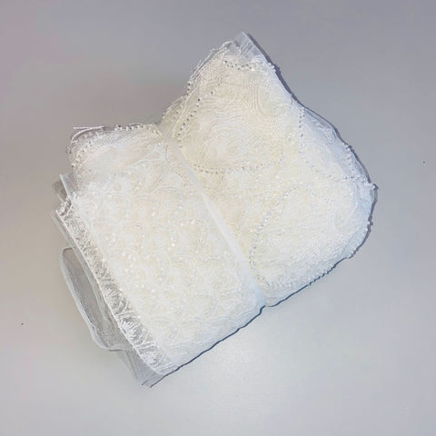 Embellished Tulle (W53458) Ivory (Remnant)