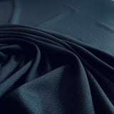 Navy Wool Crepe — a medium-weight wool-blend crepe suiting with a soft handle, 137cm wide